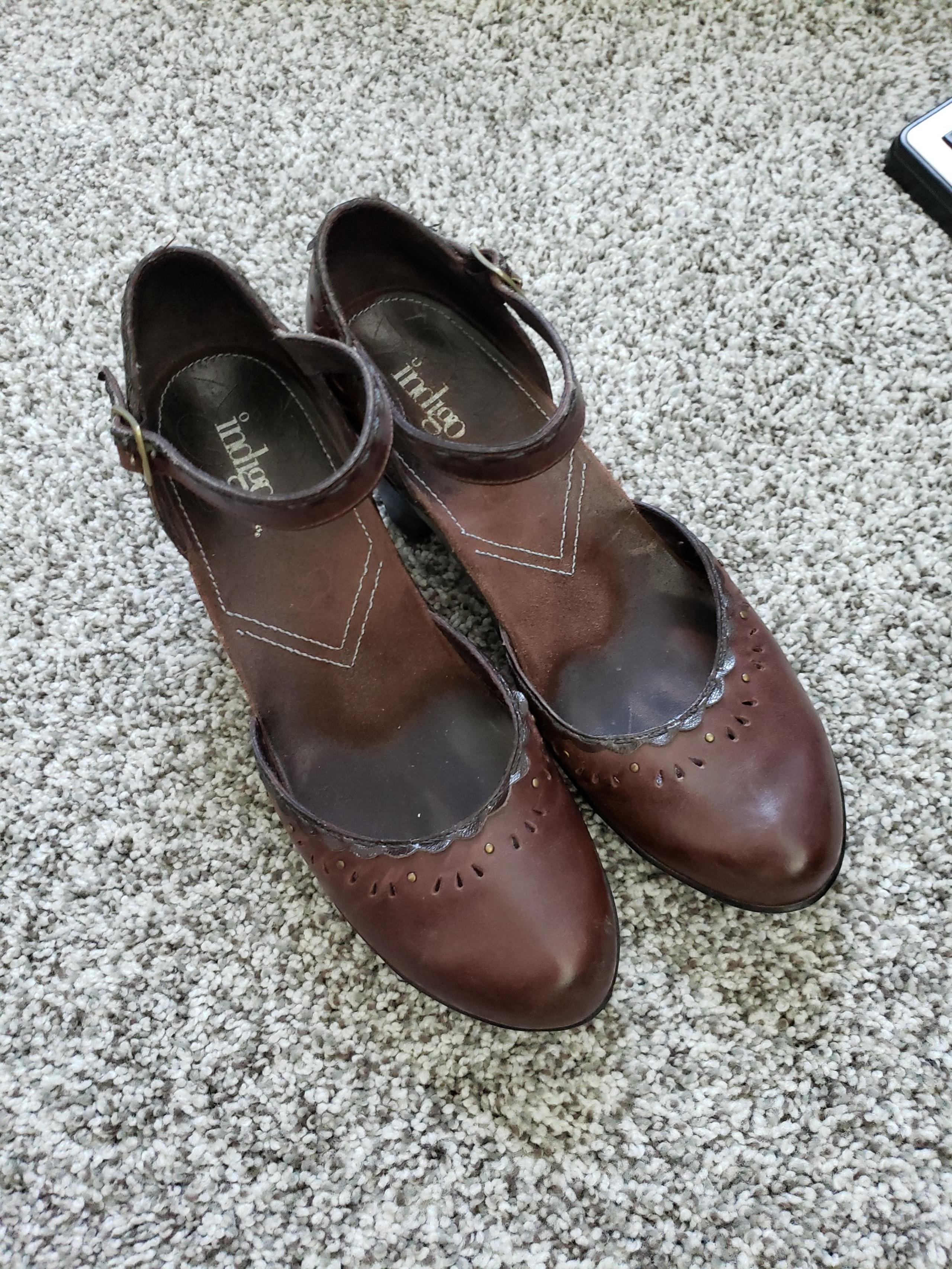 Indigo by Clarks leather heels