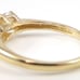 Solid 14K Yellow Gold 3.0 TCW Past Present Future CZ Engagement Ring Size 9.25