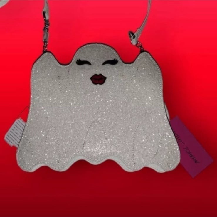 NWT! Betsey Johnson Halloween Kitsch Ghost XOBOO Crossbody Purse.