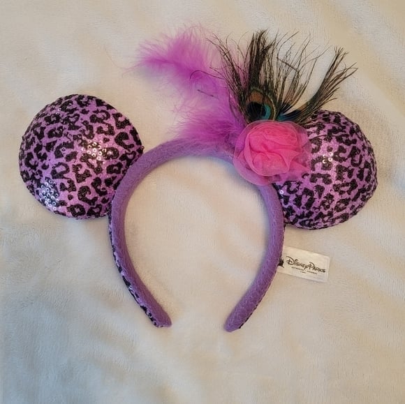 Disney Minnie Mouse Purple Leopard Ears