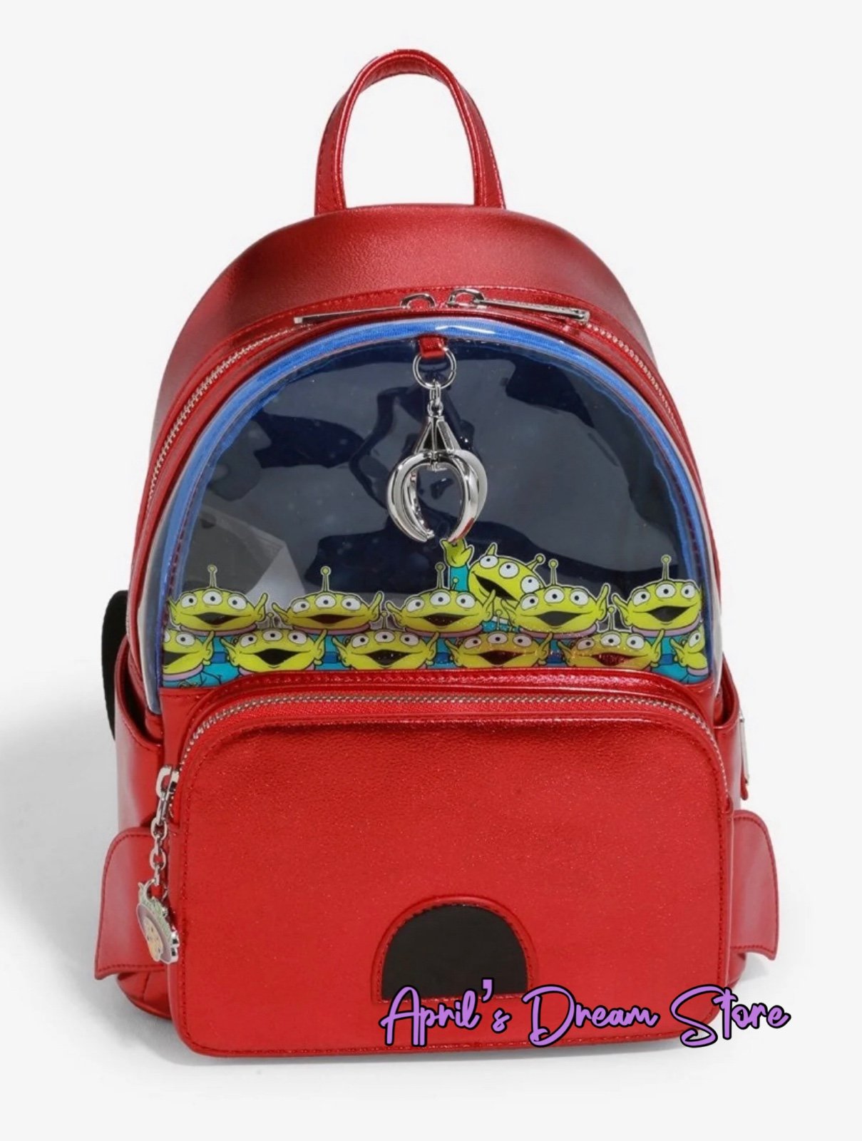 Loungefly Disney Pixar Toy Story Aliens and Claw Machine Mini Backpack