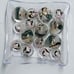 15pc Rare Antique Chinese Reverse Painted Diety Prayer Beads 4 Making Jewelry