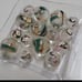 15pc Rare Antique Chinese Reverse Painted Diety Prayer Beads 4 Making Jewelry