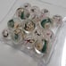 15pc Rare Antique Chinese Reverse Painted Diety Prayer Beads 4 Making Jewelry