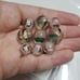 15pc Rare Antique Chinese Reverse Painted Diety Prayer Beads 4 Making Jewelry