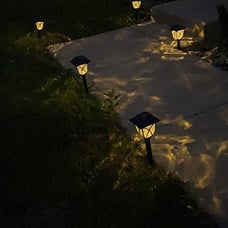 Solar Lights Outdoor Waterproof, 6 Pack LED Solar Garden Lights