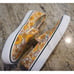 Vans Classic Slip On Womans Size 7.5 Casual Skate Sneakers Mushroom Flowers