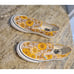 Vans Classic Slip On Womans Size 7.5 Casual Skate Sneakers Mushroom Flowers