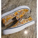 Vans Classic Slip On Womans Size 7.5 Casual Skate Sneakers Mushroom Flowers