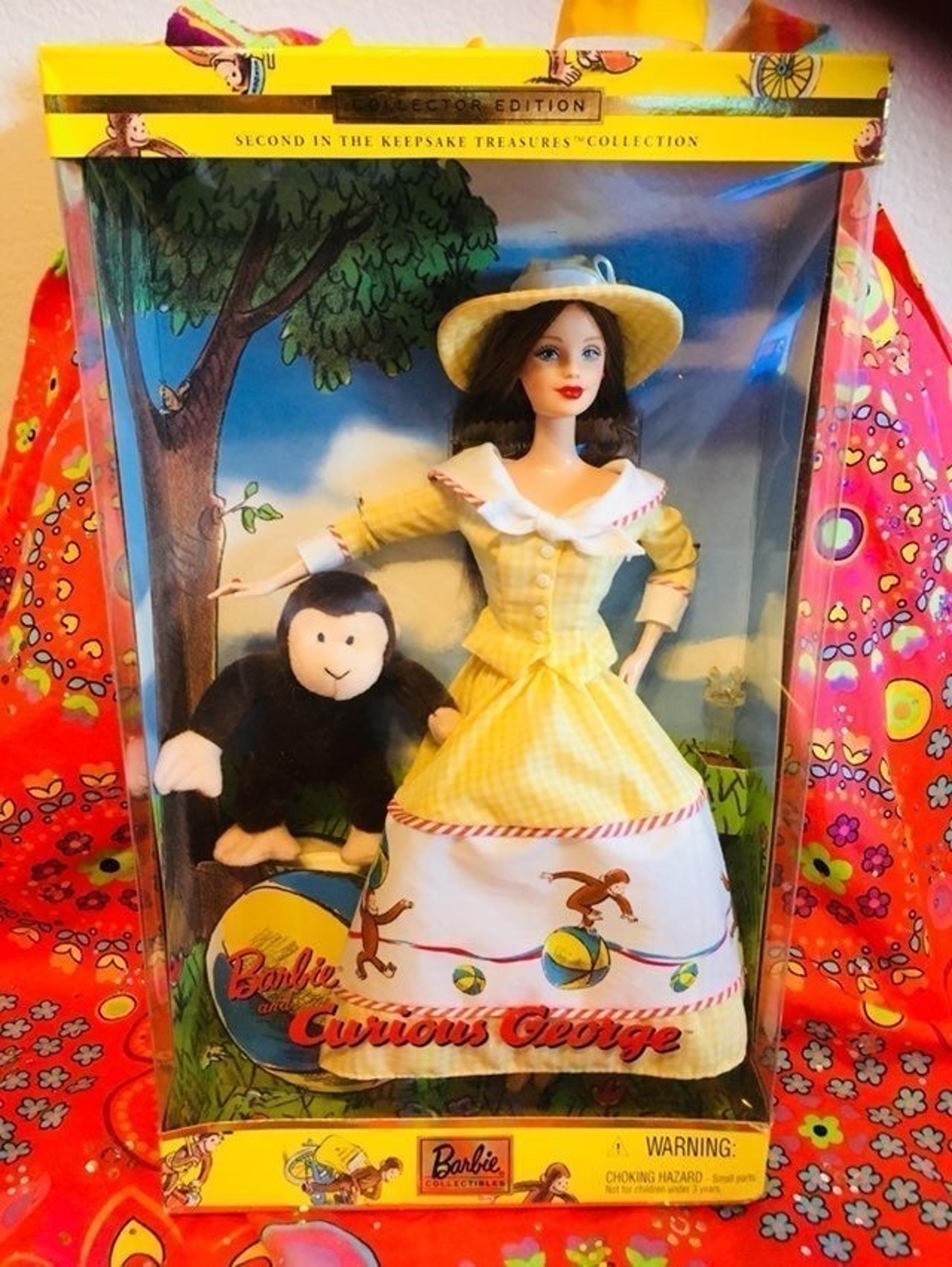 Curious George Collectible Barbie