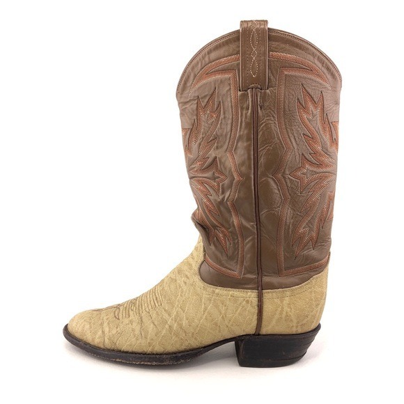 Tony Lama Black Label Elephant Leather Western Boots 9 D