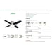 Dempsey 44 4 Blade LED Indoor Ceiling Fan with Remote Control Included