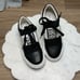 Saint G Joanna Crystal Embellished Leather Sneaker in Black | Women's US 9