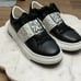 Saint G Joanna Crystal Embellished Leather Sneaker in Black | Women's US 9