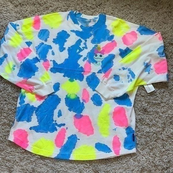 NWT Disney Parks Stitch Summer Splash Ohana Colorful Spirit Jersey Size Medium