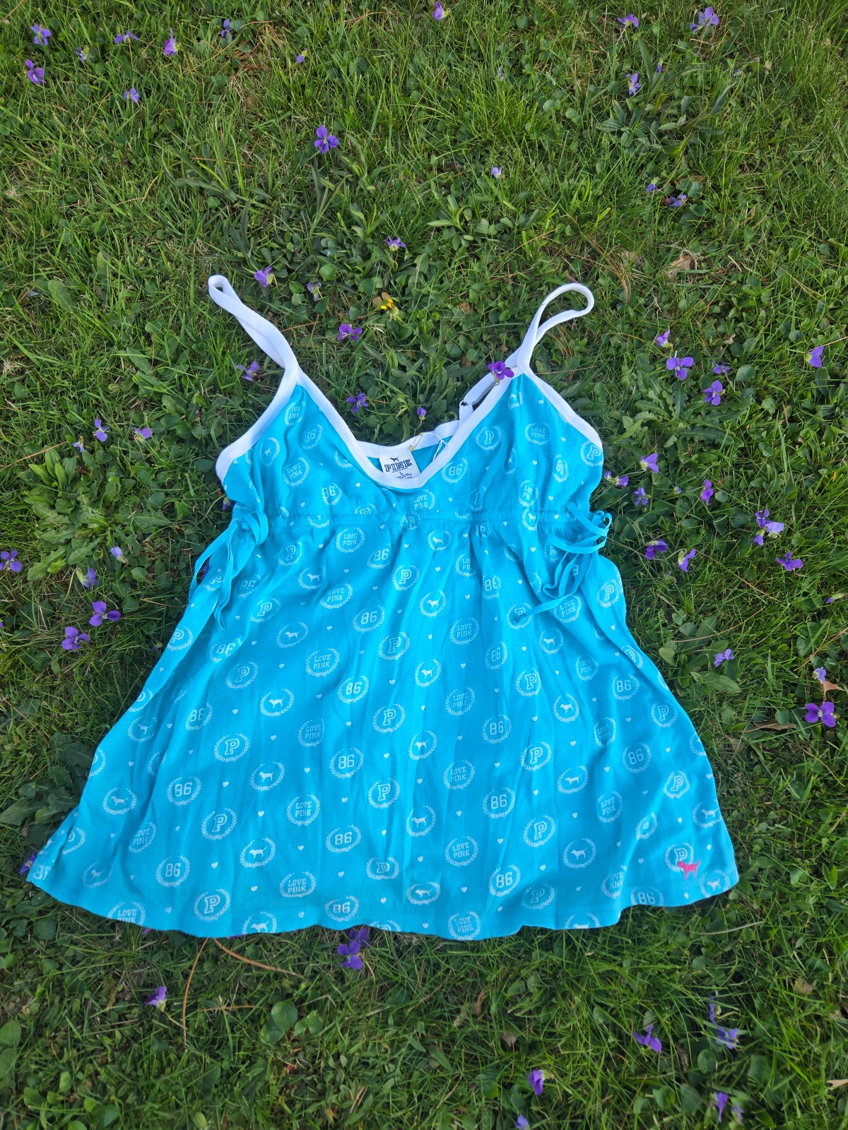 Beautiful Early 2000s PINK Babydoll Tank Top!!