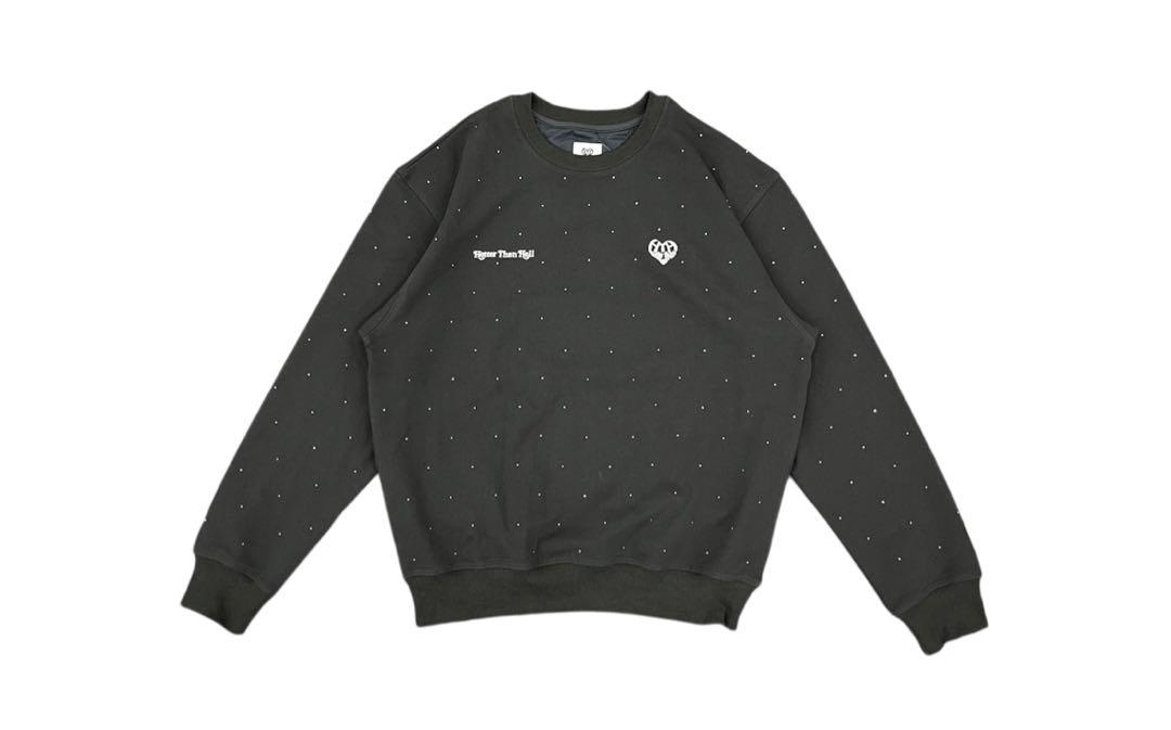 新品登場 HTH Sweatshirt Rhinestones with トップス