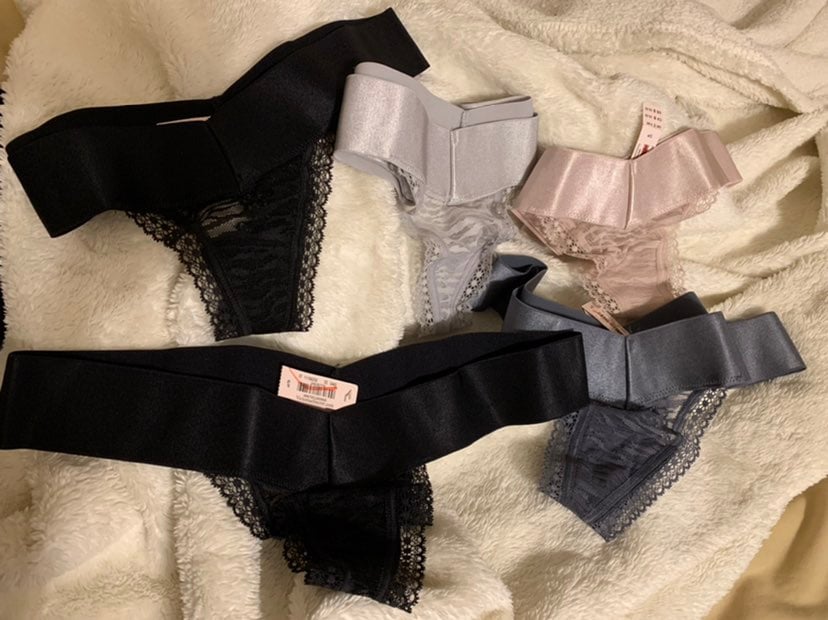 5 victoria secret thongs