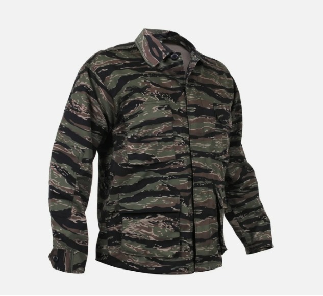 X-SMALL/REG TIGER STRIPE VIETNAM ERA JACKET COAT HOT WEATHER JUNGLE FATIGUE