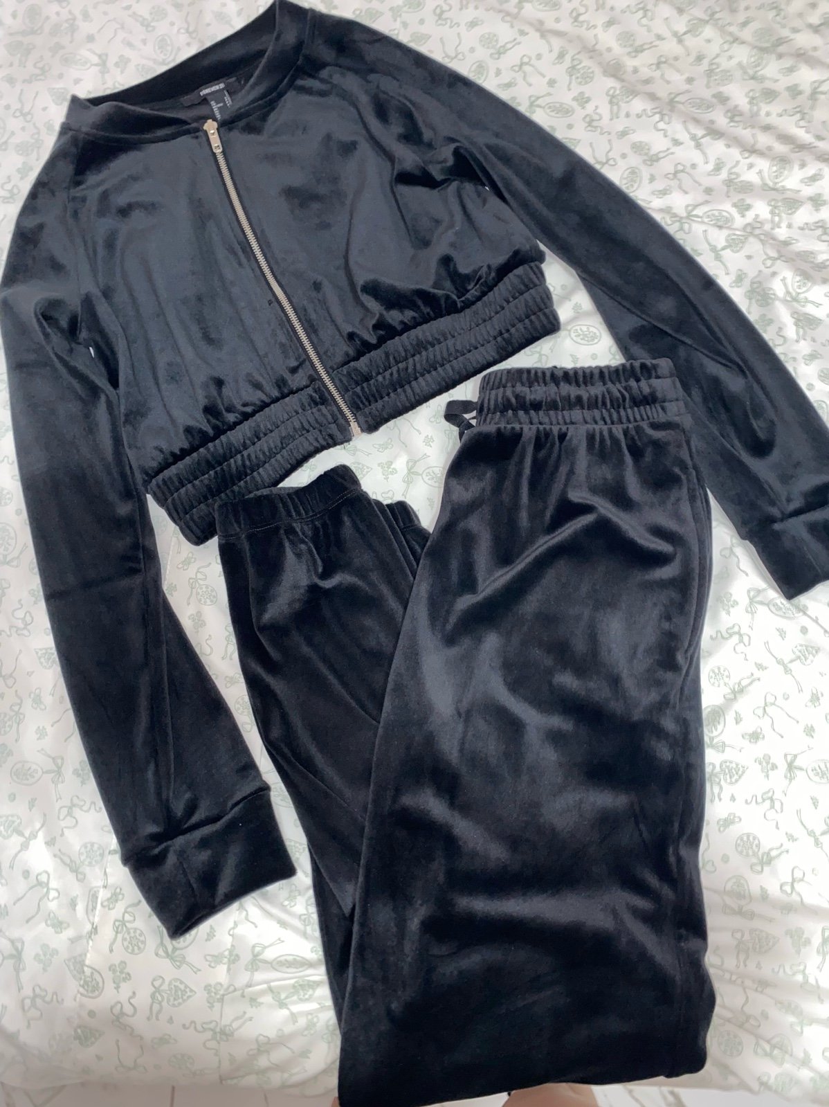 NWOT Velour set