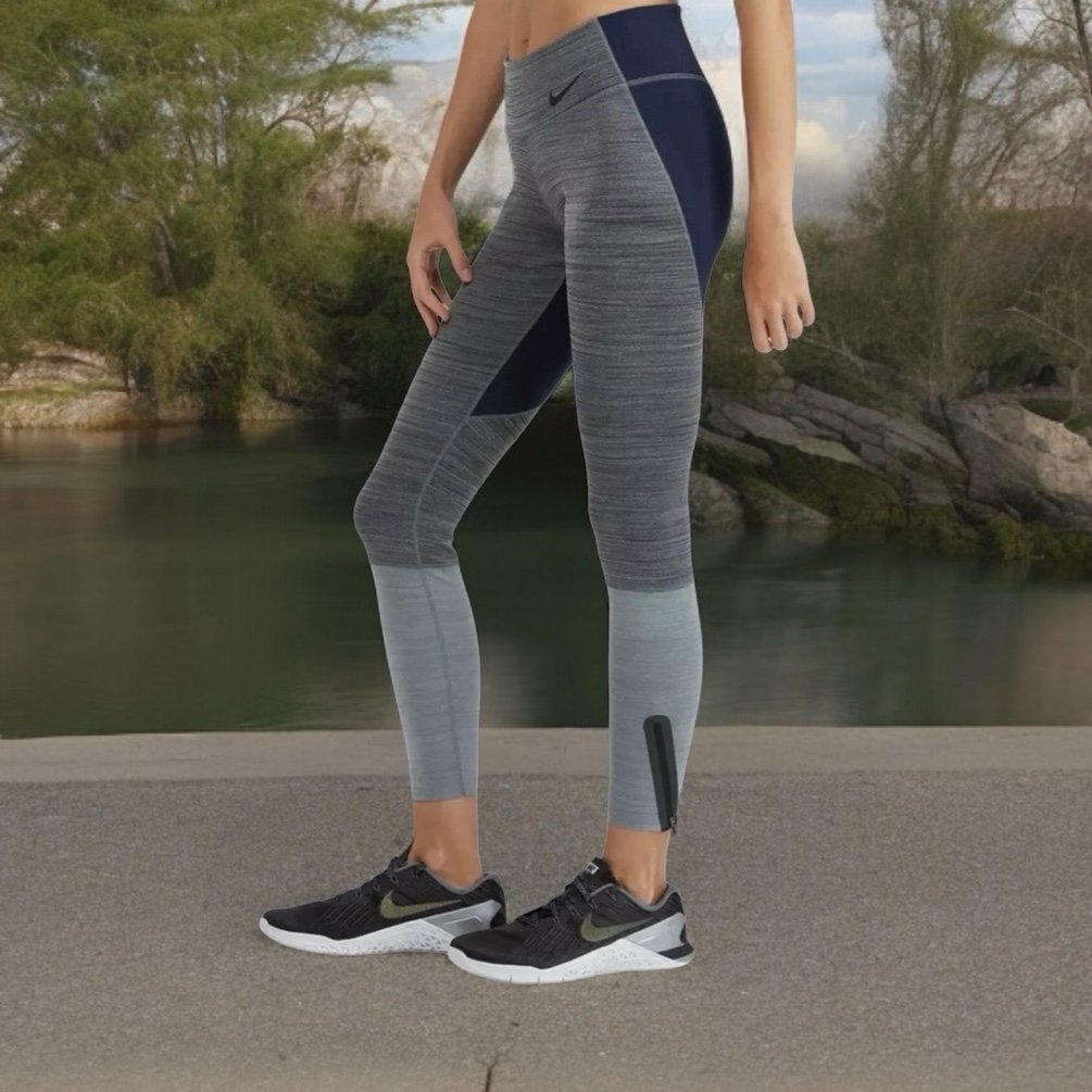 Women's Activewear NIKE Mid Rise Training Compression Tights Athletic Leggings