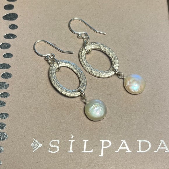 Silpada Pearl Drop Earrings