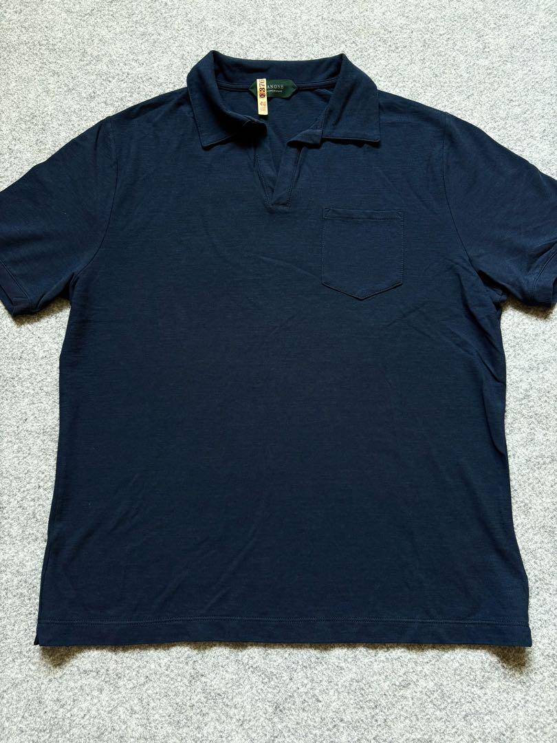 ZANONE Zanone Ice Cotton Skipper Polo Shirt Navy 44