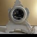 Vintage Lanshire Movement Mantle Porcelain Clock 1950’s Works!!