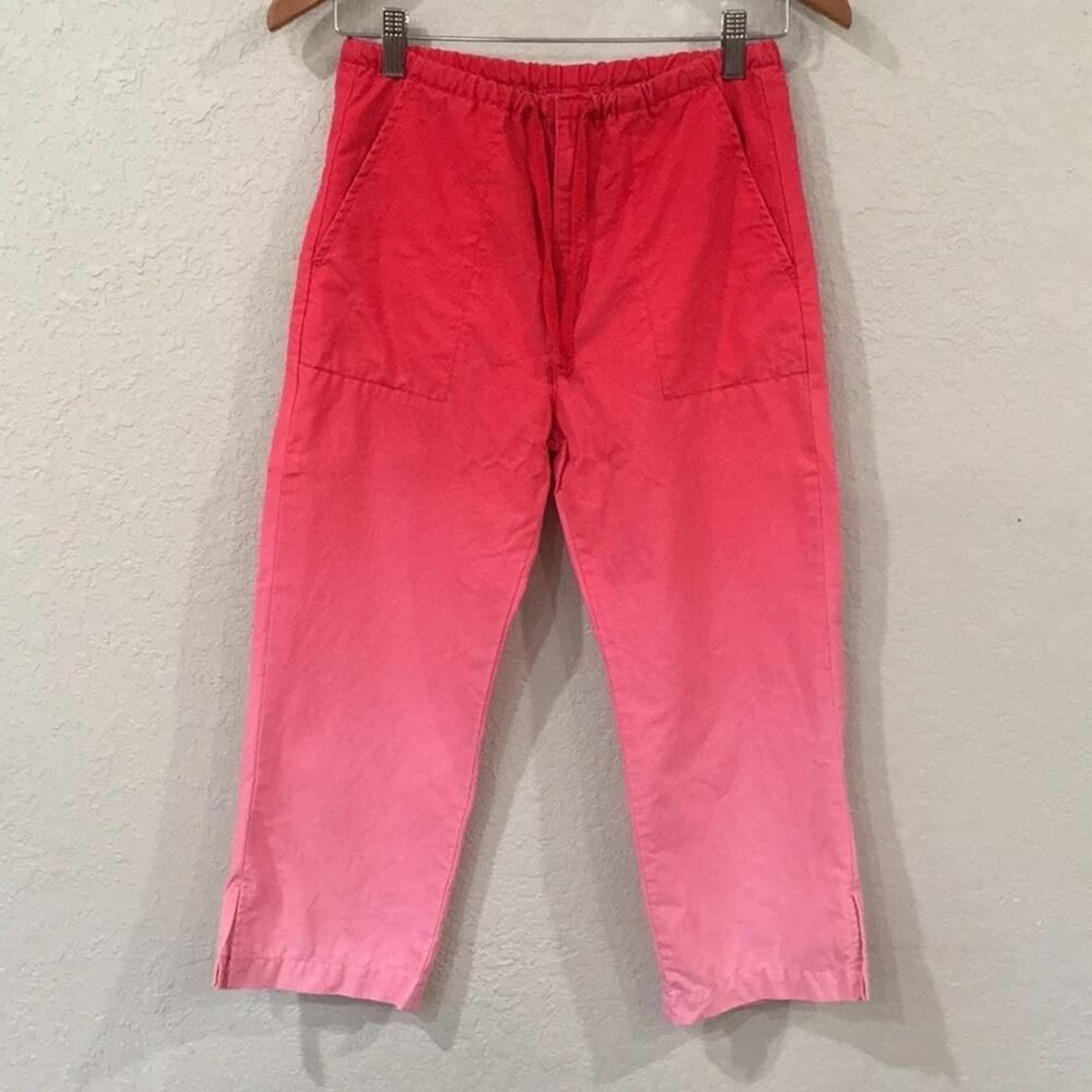 VTG Gap Girl 12 VINTAGE Ombre High Waisted Capri Pants 100% Cotton Hippie Retro