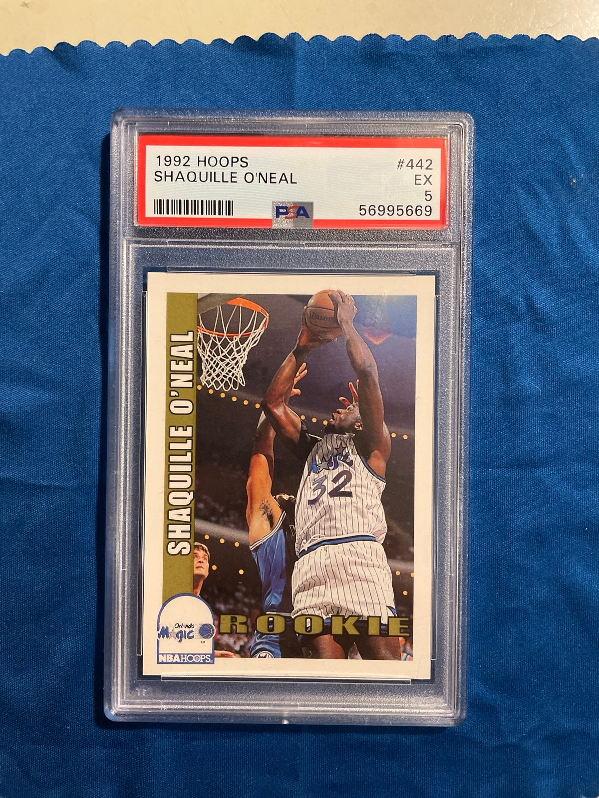 Shaquille O’Neal 1992 NBAHOOPS ROOKIE PSA5