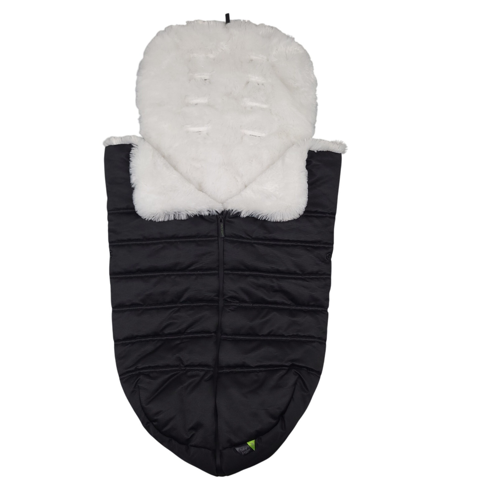 Baby Jogger Stroller Footmuff For City Mini 2/GT2 Faux Fur Lining Black & White