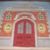 Pottery Barn Kids Fire House Hanging Oil Canvas Mural~Vintage~Fabulous