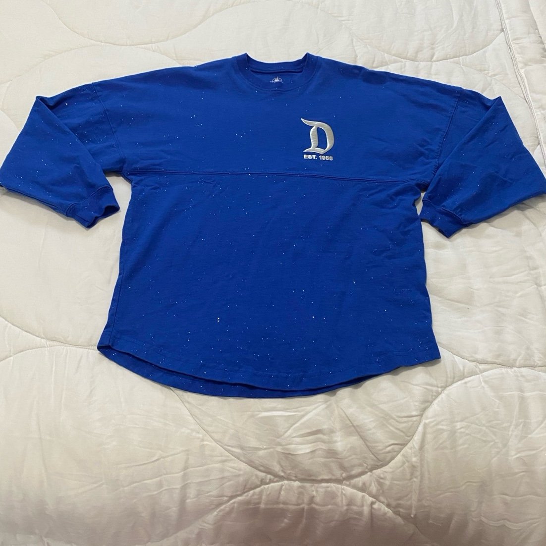 Disneyland Blue Sparkle Silver Spirit Jersey