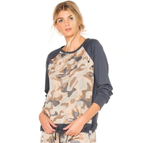 KORAL Olvera Metallic Camo Sweatshirt