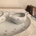 Kimberly Fine China Japan Star Dust Creamer Sugar Bowl & Lid with Serving Platte