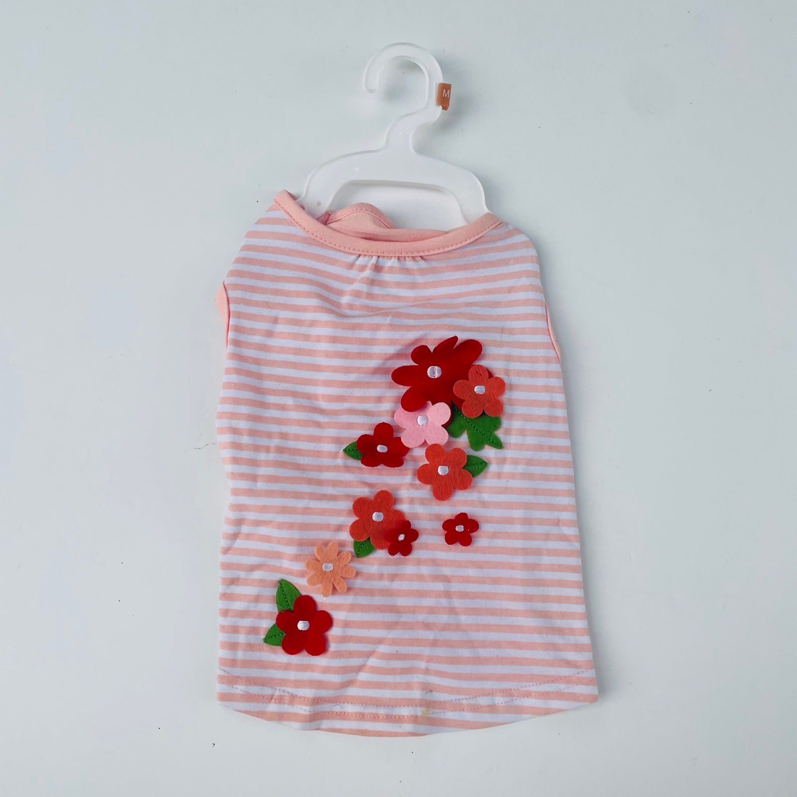 Martha Stewart Flowers Pink Picnic Outfit Dress Dog Size M New
