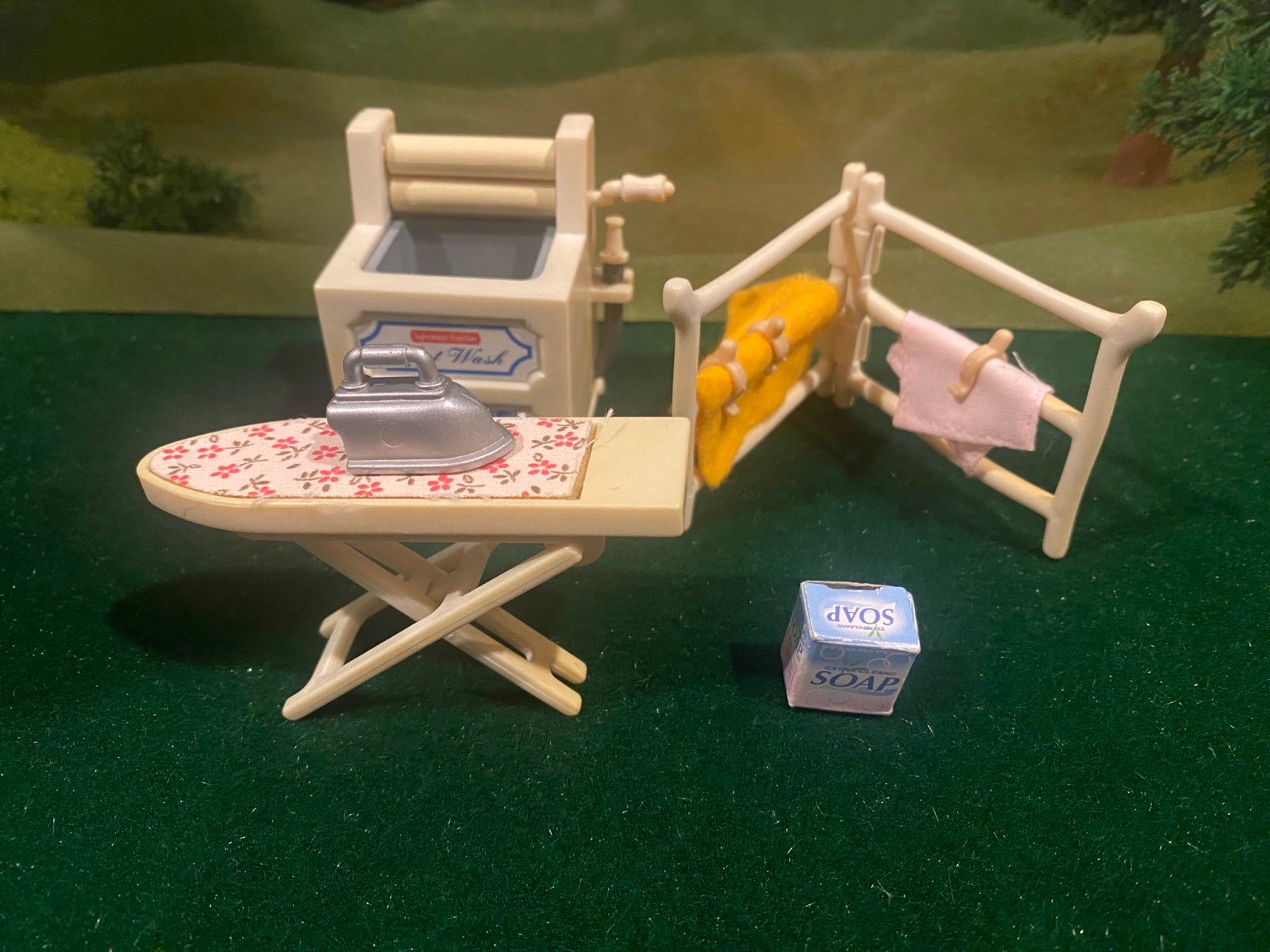 sylvanian families vintage laundry set