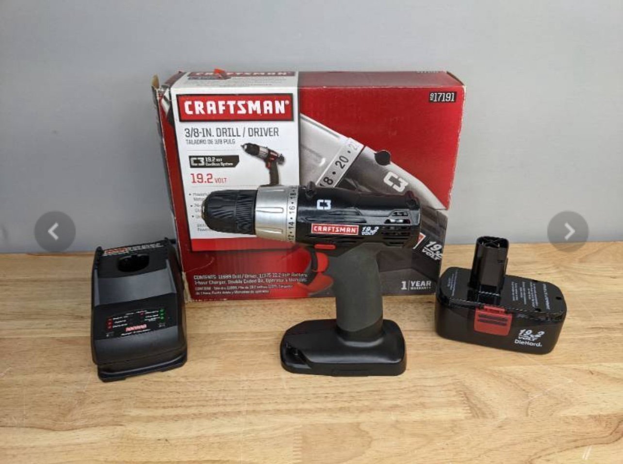 Craftsman C3 3/8 in. Drill/Impact Driver 19.2 Volt 917191
