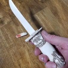 Awesome Hand Carved Chinese Dragon Knife Letter Opener