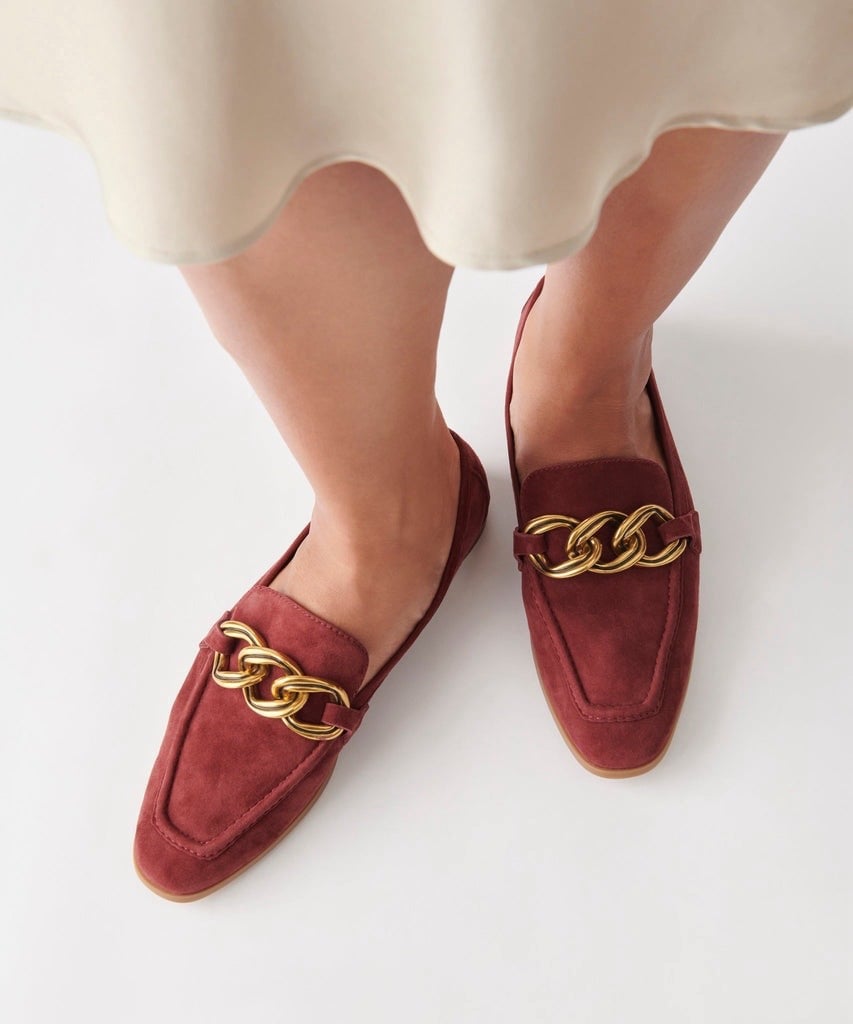 Dolce Vita NWOB! Cries Loafers In Maroon Suede Size 9