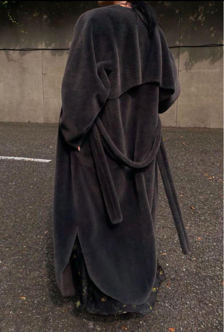 Ameri Vintage Long Boa Coat