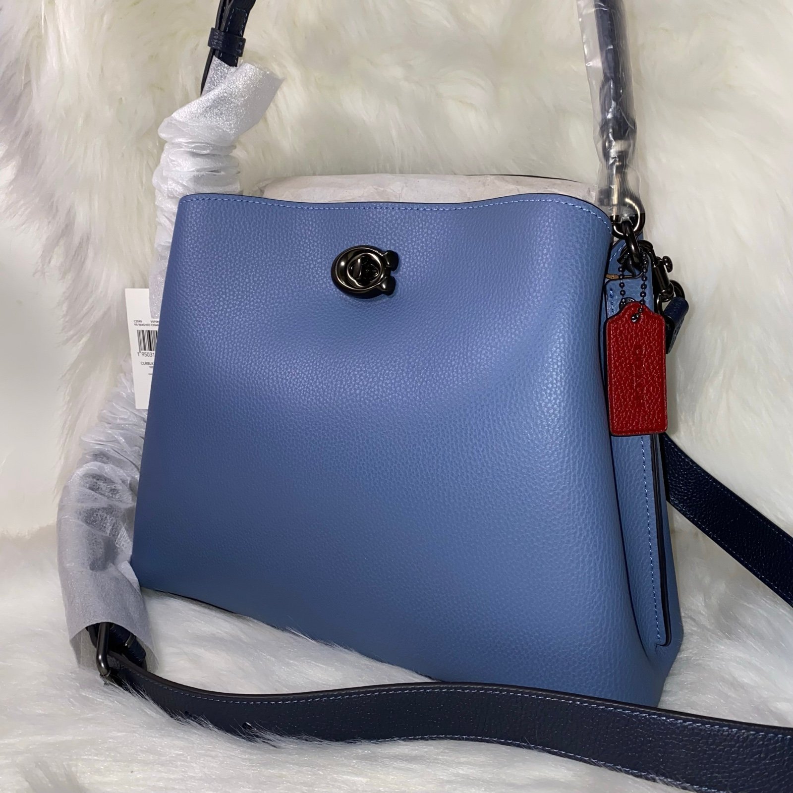 Coach Willow Shoulder Bag In Colorblock New