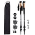 2pcs Durable Telescopic Multifunctional Aluminum Trekking Pole