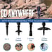 2pcs Durable Telescopic Multifunctional Aluminum Trekking Pole