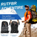 2pcs Durable Telescopic Multifunctional Aluminum Trekking Pole