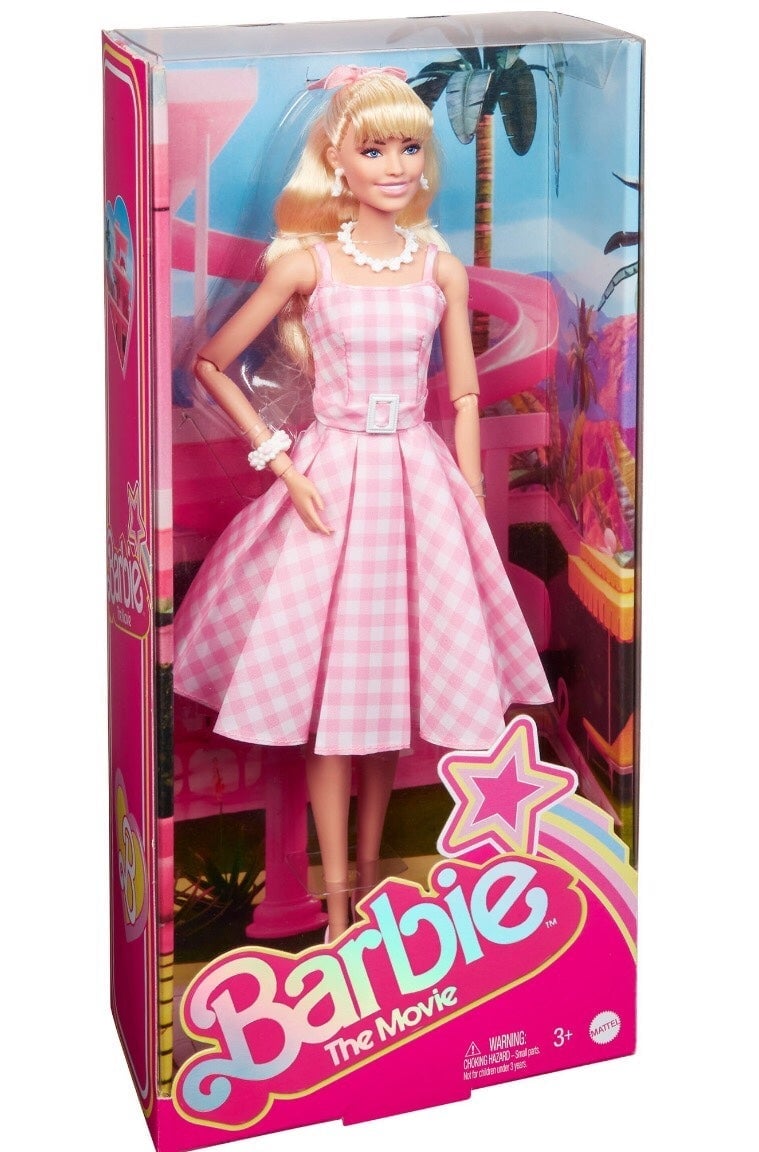 Barbie The Movie Collectible Doll, Margot Robbie as Barbie in Pink Gingham Dress