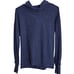 Lululemon Womens Sz 4 Extra Mile Hoodie Heathered Hero Blue Black