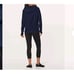 Lululemon Womens Sz 4 Extra Mile Hoodie Heathered Hero Blue Black