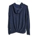 Lululemon Womens Sz 4 Extra Mile Hoodie Heathered Hero Blue Black