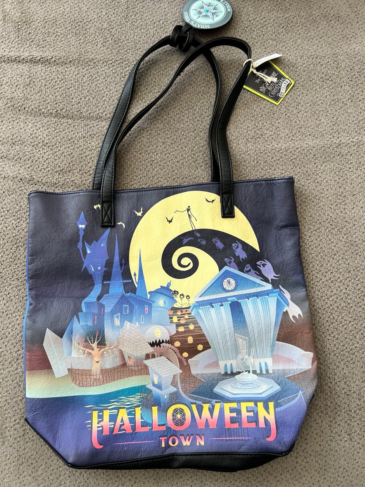 Loungefly x The Nightmare Before Christmas Halloween/Christmas Town Tote Bag